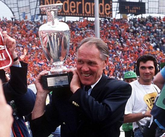 Rinus Michels guided the Dutch to European Championship triumph in 1988